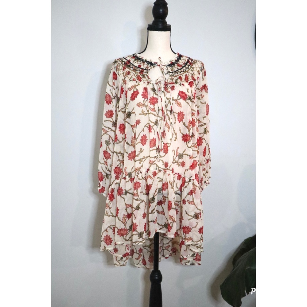 Free People Keeping Up with Kara Tunic Ivory Med - Picture 5 of 11